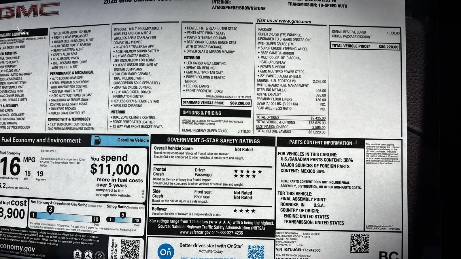 2026 GMC Sierra 1500 Denali