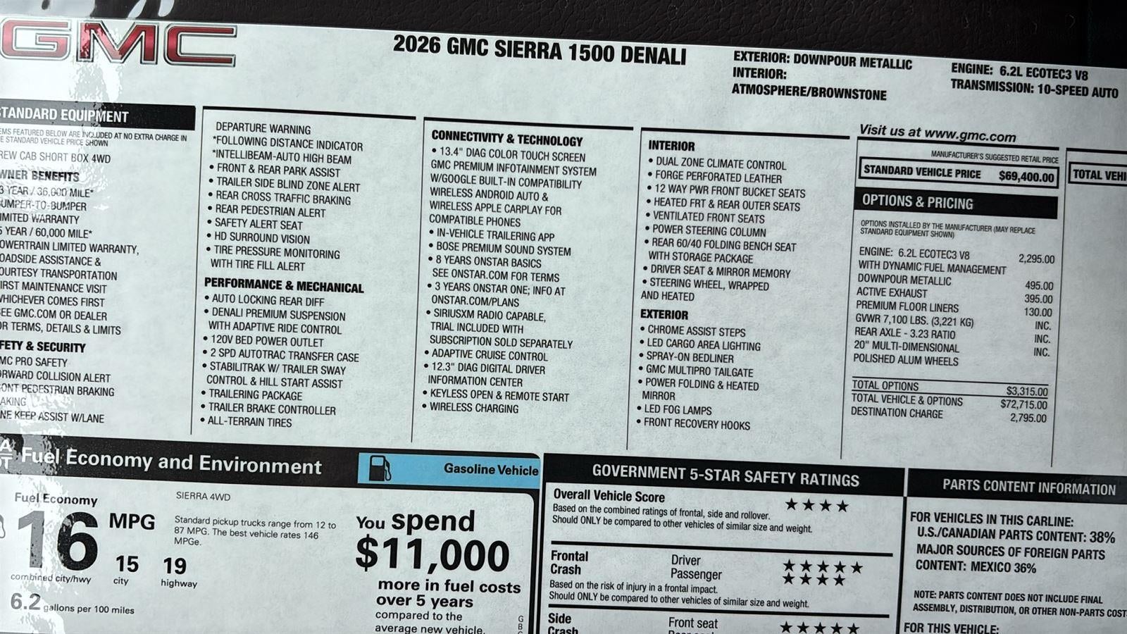 2026 GMC Sierra 1500 Denali