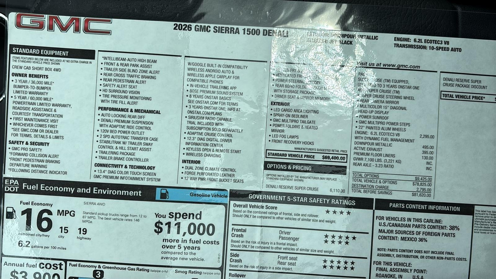 2026 GMC Sierra 1500 Denali