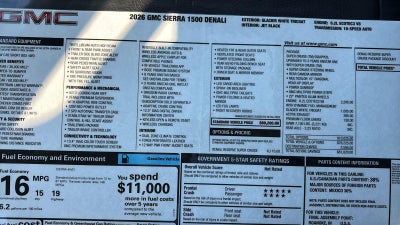 2026 GMC Sierra 1500 Denali