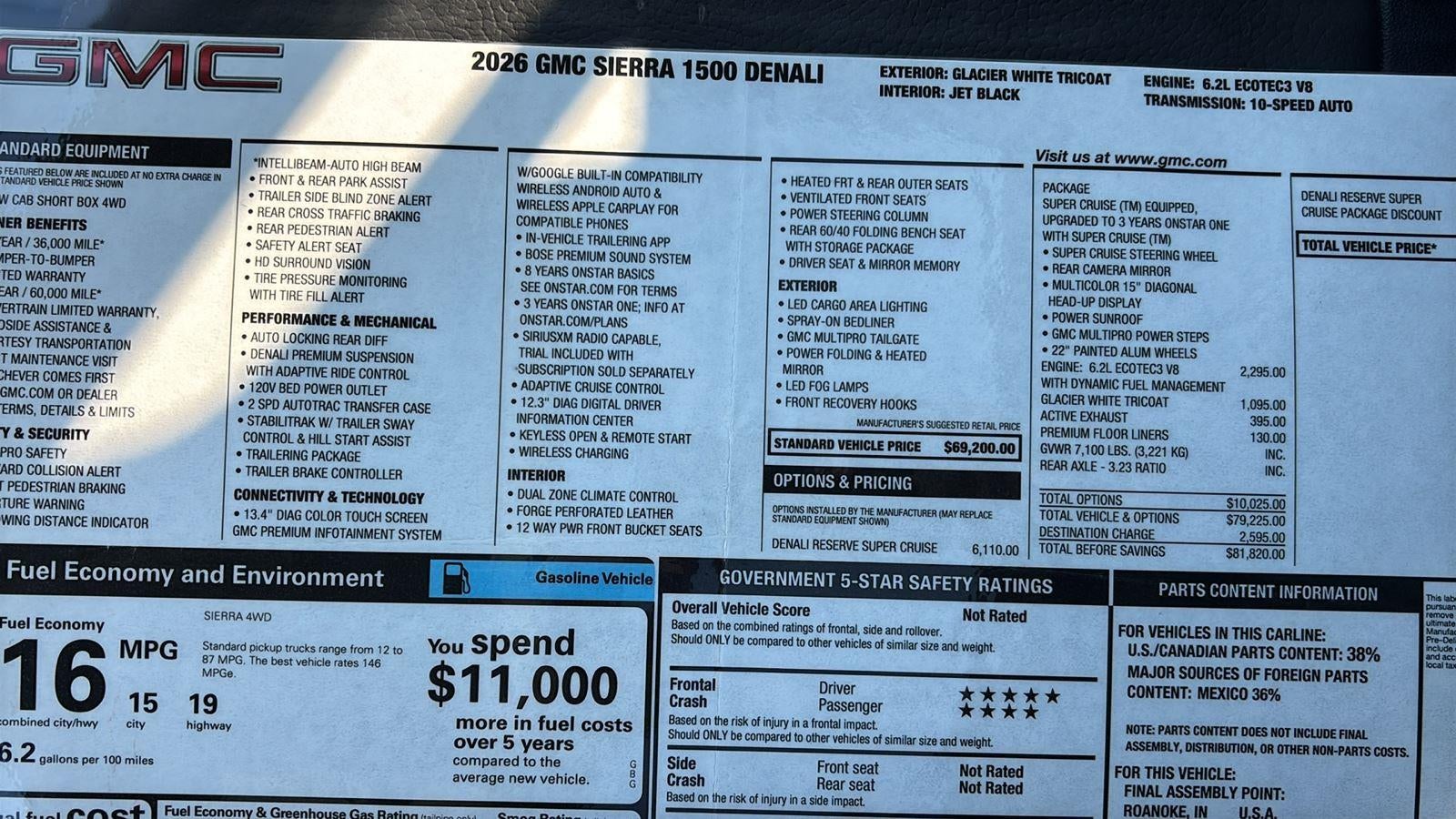 2026 GMC Sierra 1500 Denali