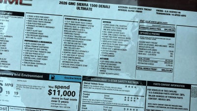 2026 GMC Sierra 1500 Denali Ultimate