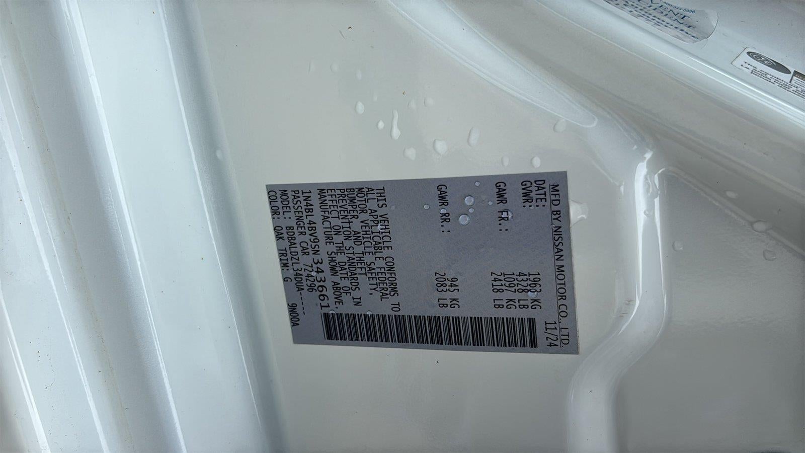 2025 Nissan Altima S FWD
