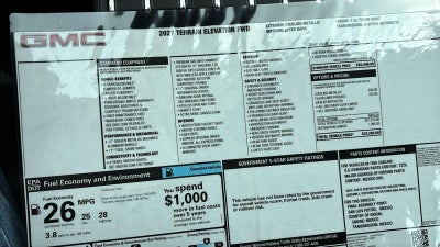 2027 GMC Terrain Elevation