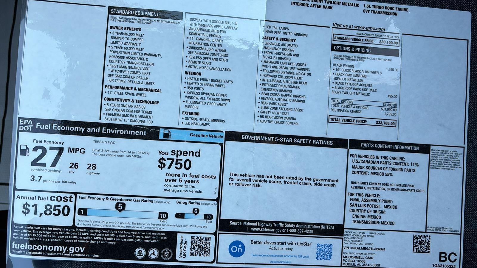 2026 GMC Terrain Elevation