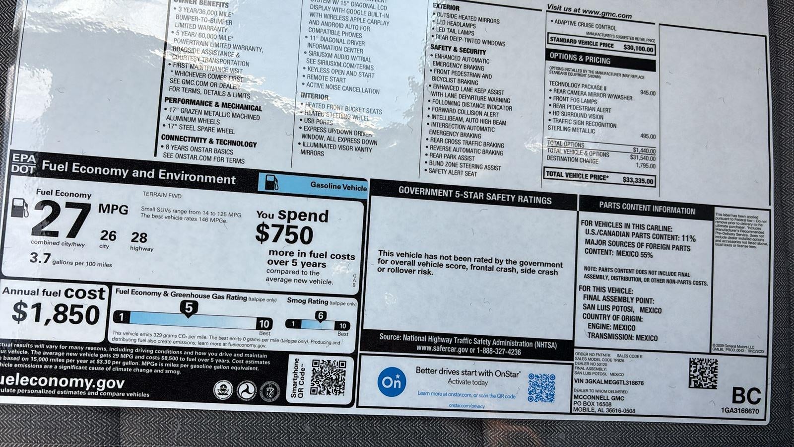 2026 GMC Terrain Elevation