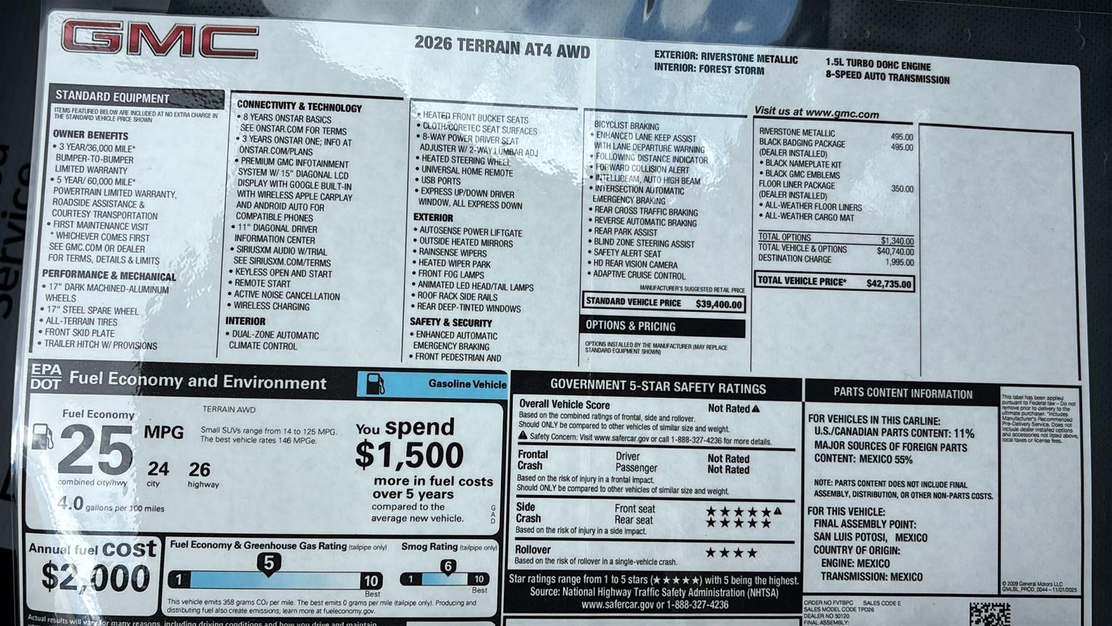 2026 GMC Terrain AT4