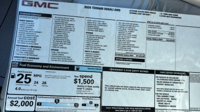 2026 GMC Terrain Denali