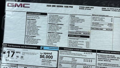 2026 GMC Sierra 1500 Pro
