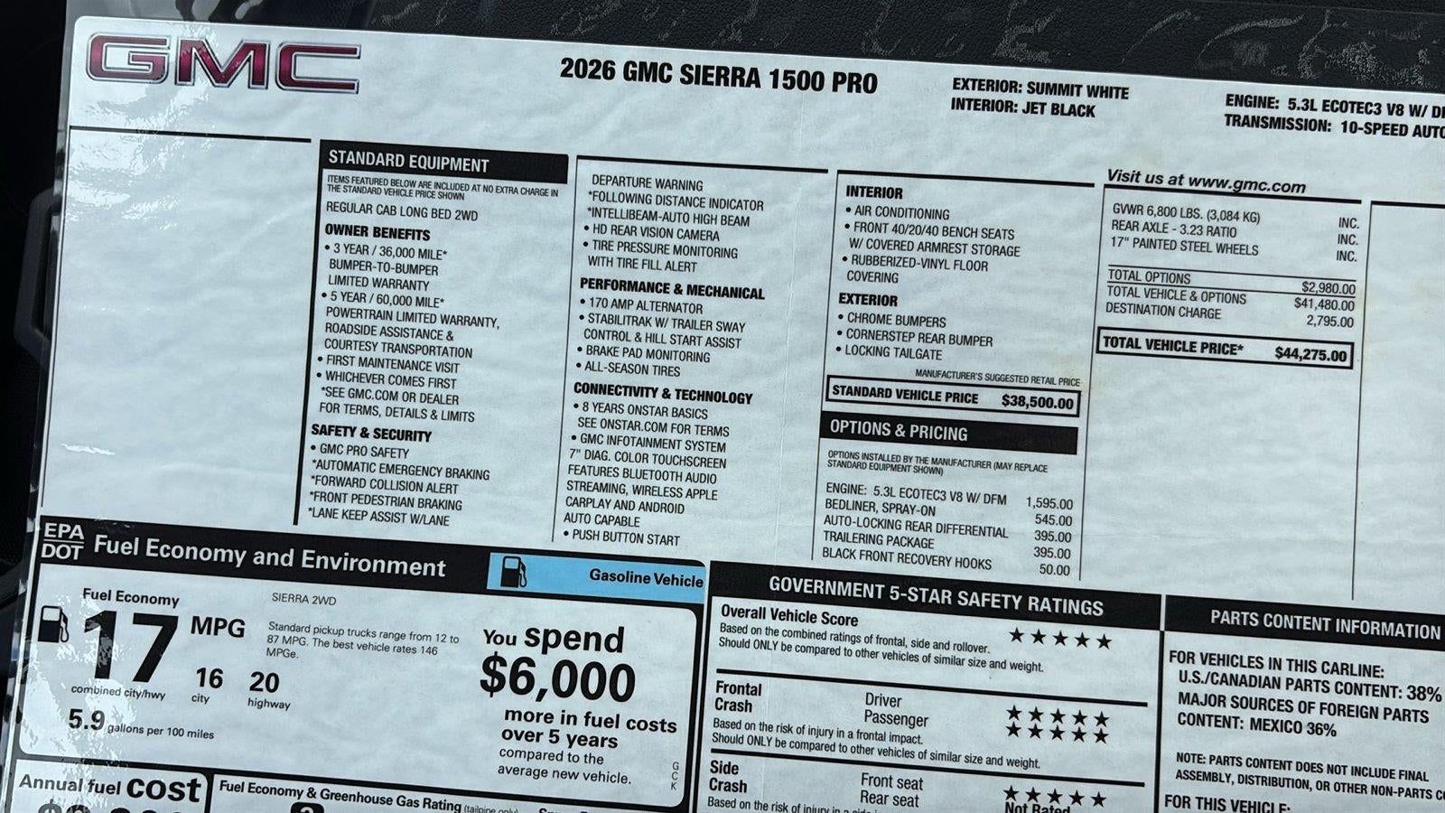 2026 GMC Sierra 1500 Pro