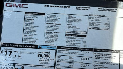 2026 GMC Sierra 1500 Pro