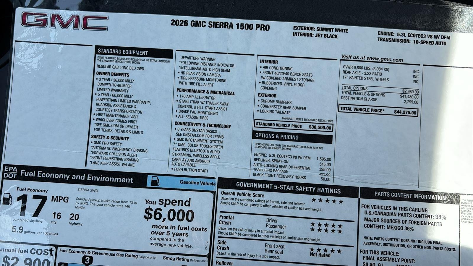 2026 GMC Sierra 1500 Pro