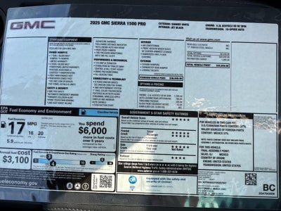 2025 GMC Sierra 1500 Pro