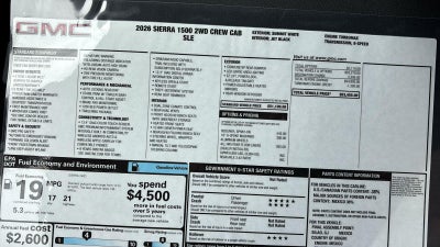 2026 GMC Sierra 1500 SLE