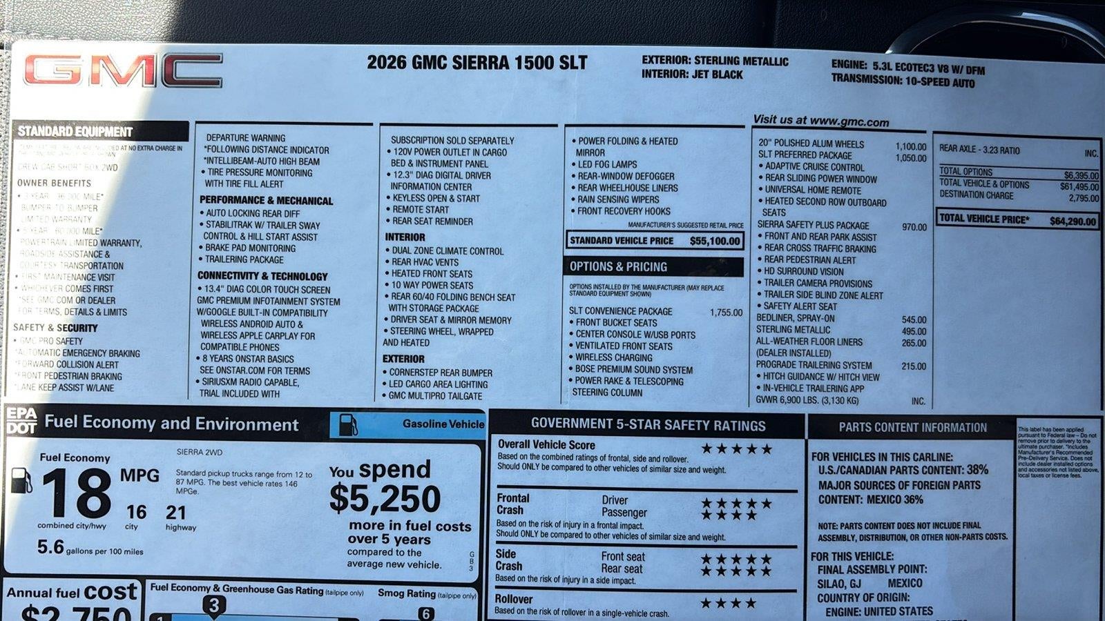 2026 GMC Sierra 1500 SLT