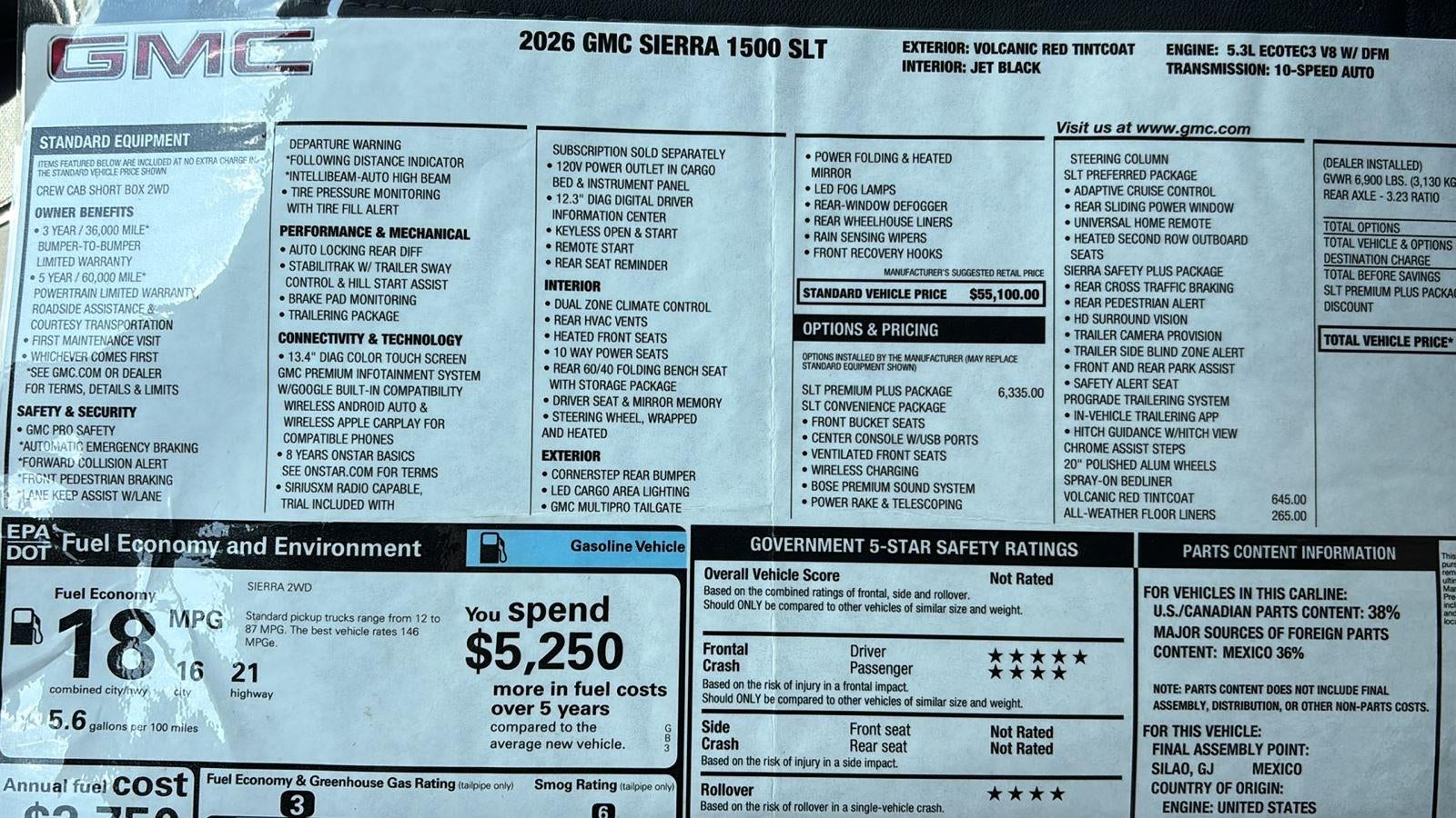 2026 GMC Sierra 1500 SLT