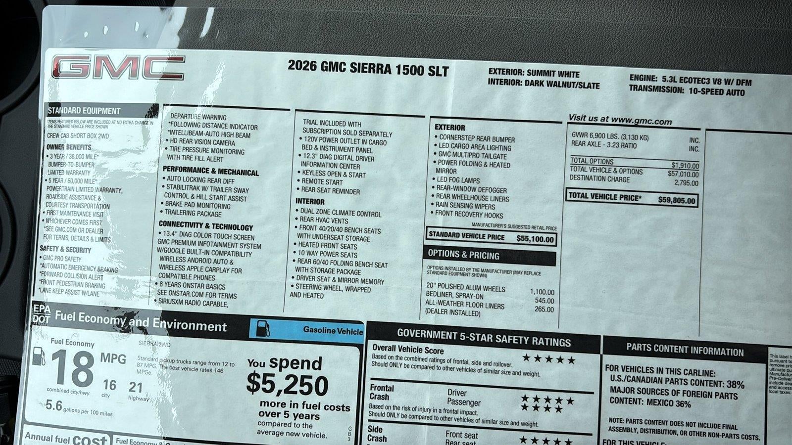 2026 GMC Sierra 1500 SLT