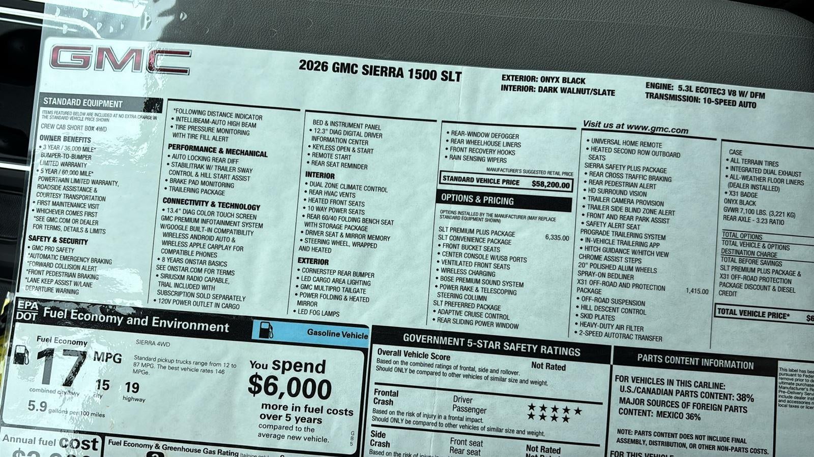 2026 GMC Sierra 1500 SLT