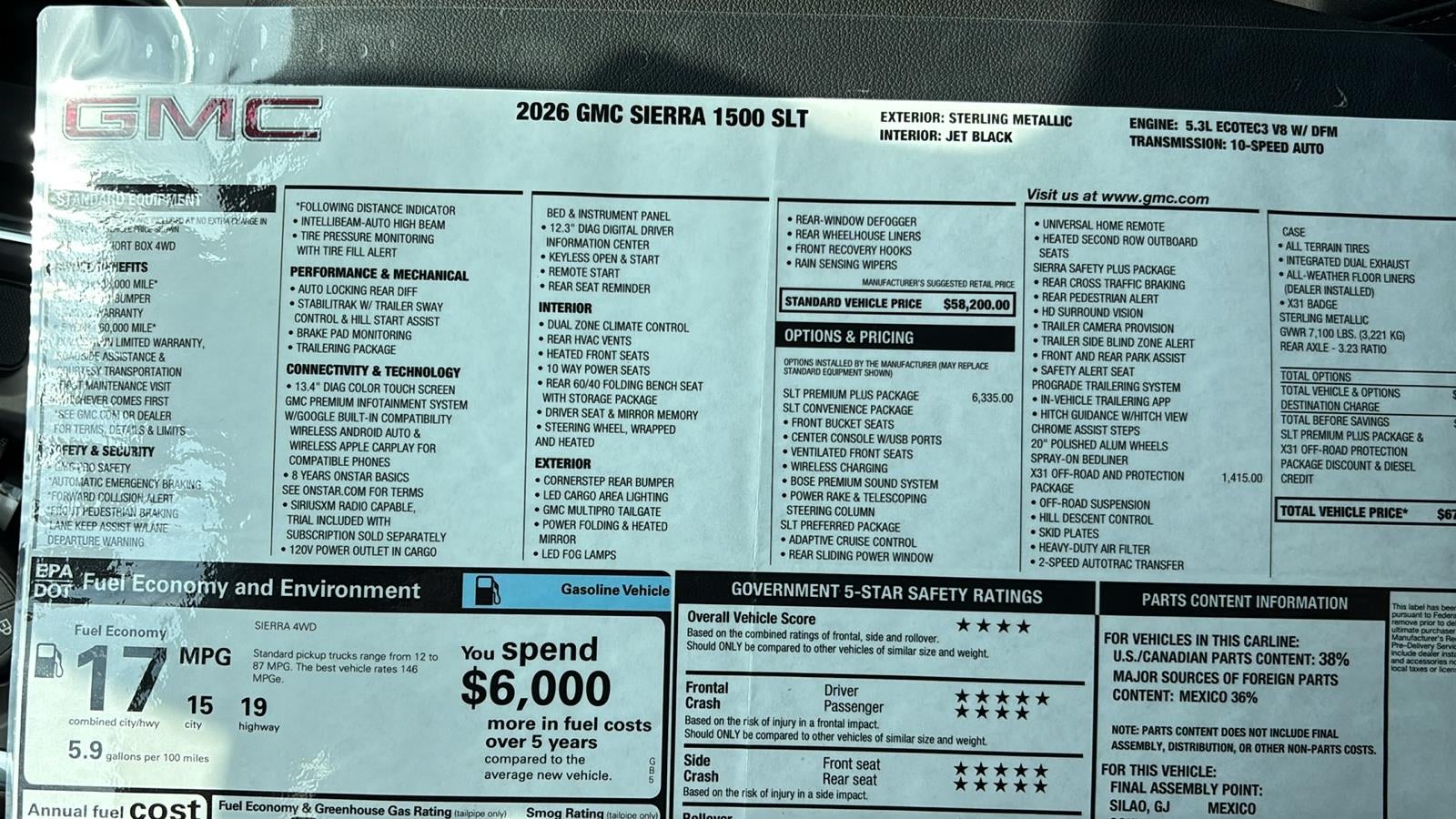2026 GMC Sierra 1500 SLT