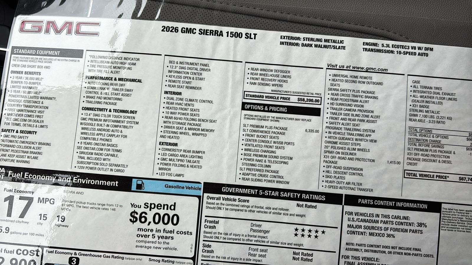 2026 GMC Sierra 1500 SLT