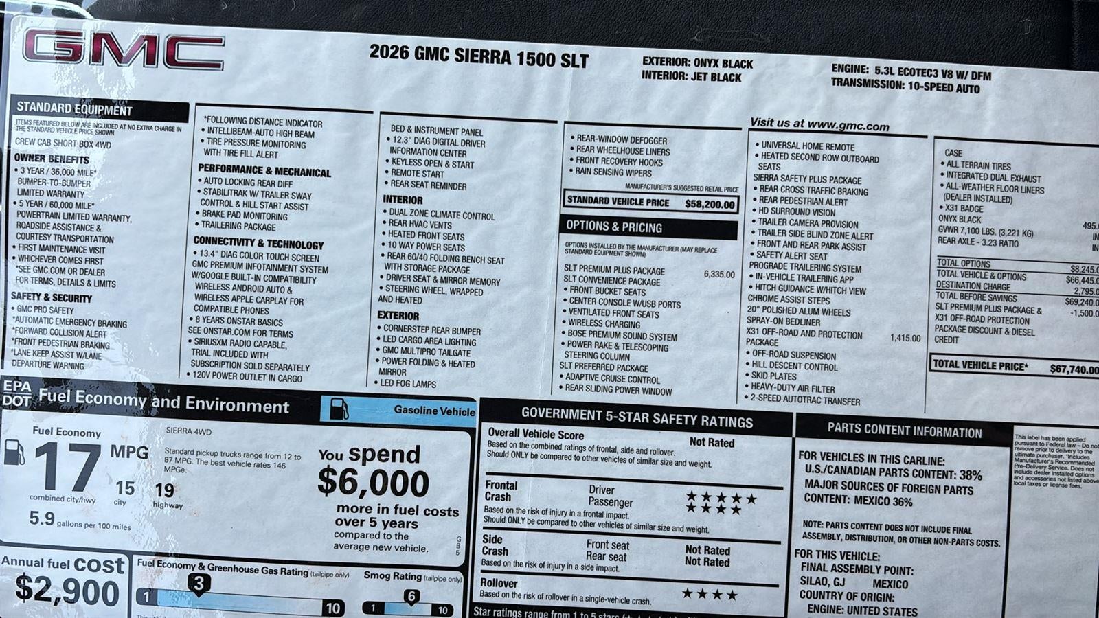 2026 GMC Sierra 1500 SLT