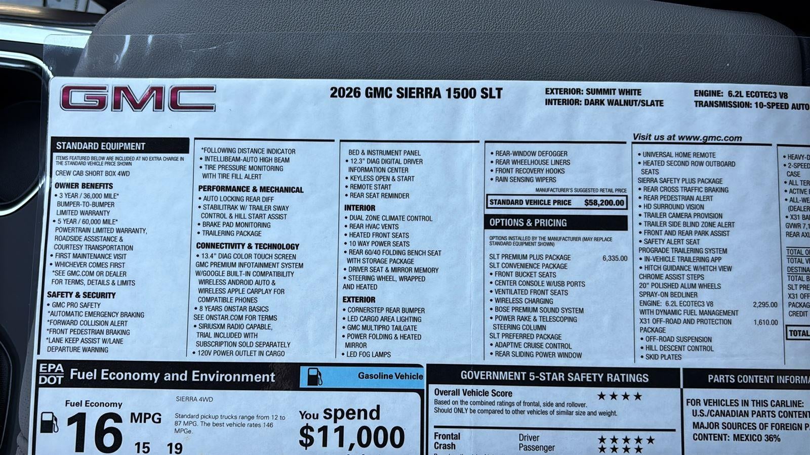 2026 GMC Sierra 1500 SLT