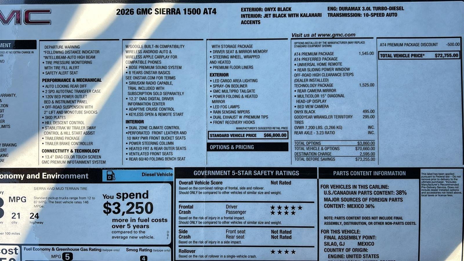 2026 GMC Sierra 1500 AT4