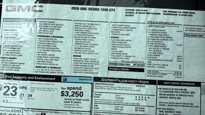 2026 GMC Sierra 1500 AT4