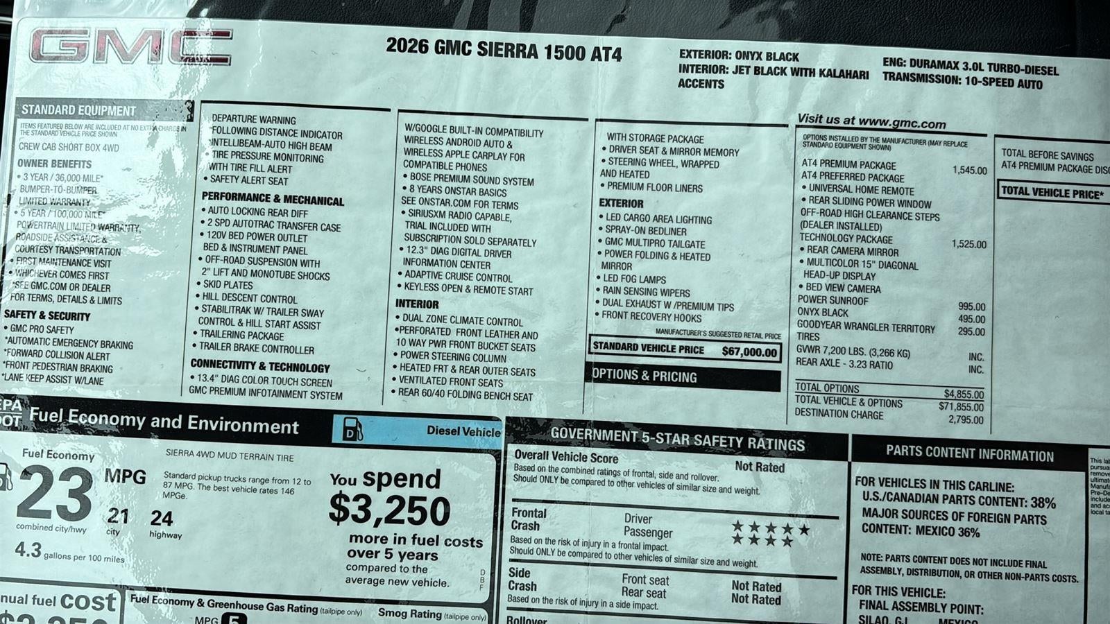 2026 GMC Sierra 1500 AT4