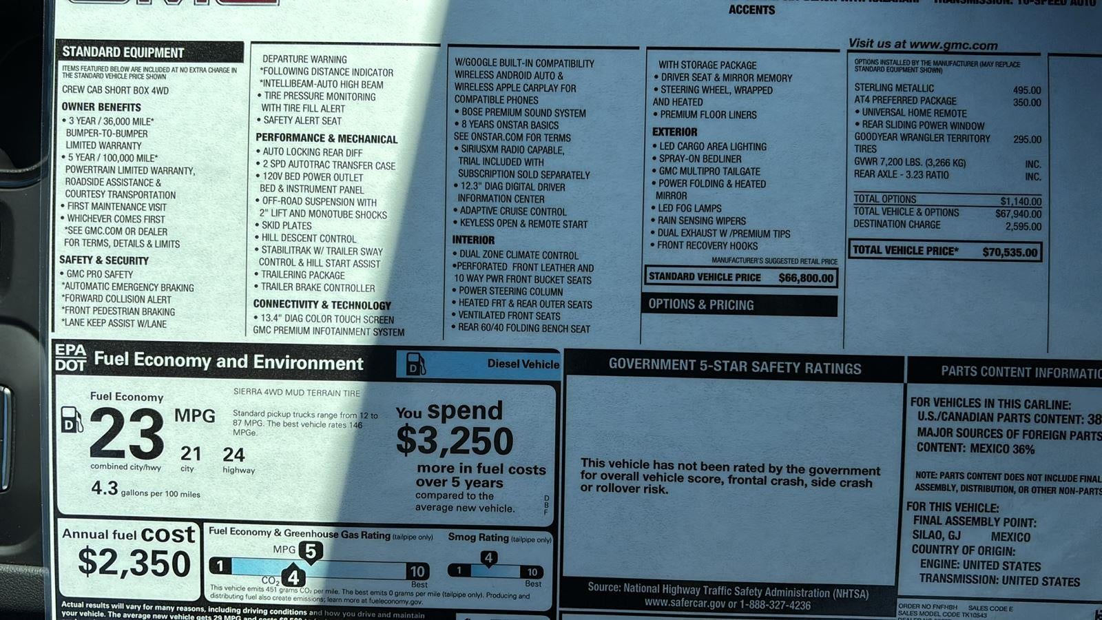 2026 GMC Sierra 1500 AT4