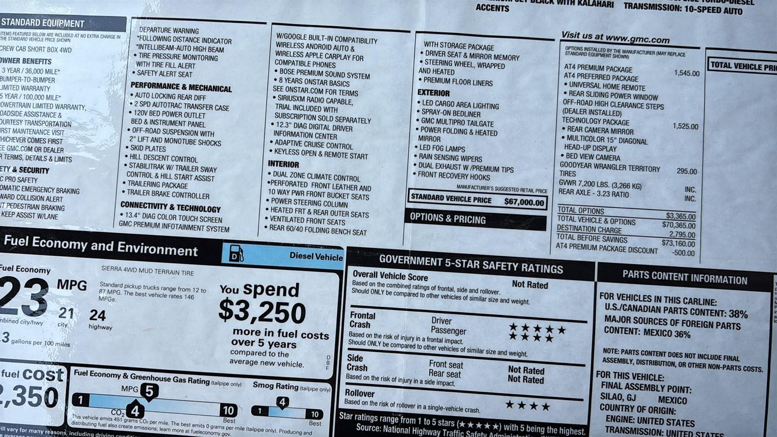 2026 GMC Sierra 1500 AT4