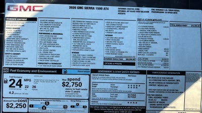 2026 GMC Sierra 1500 AT4