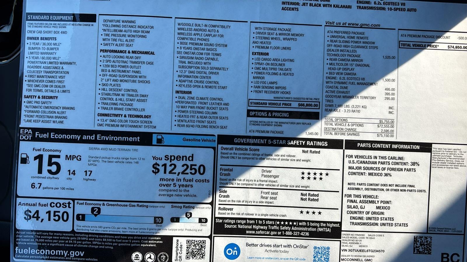 2026 GMC Sierra 1500 AT4