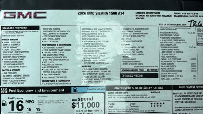 2026 GMC Sierra 1500 AT4