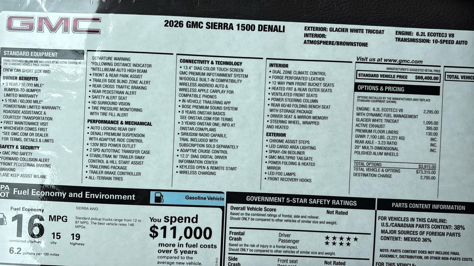 2026 GMC Sierra 1500 Denali