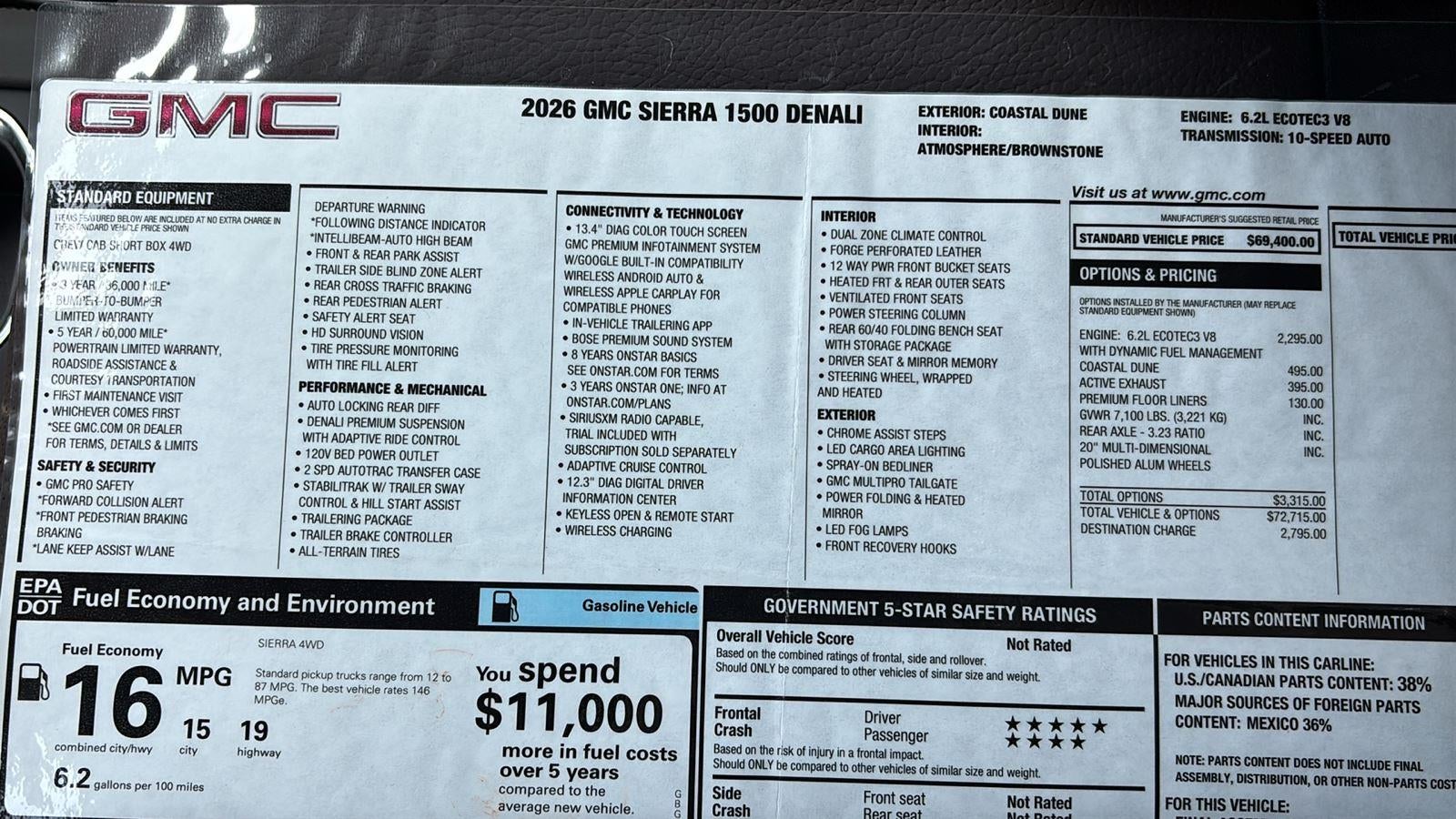 2026 GMC Sierra 1500 Denali