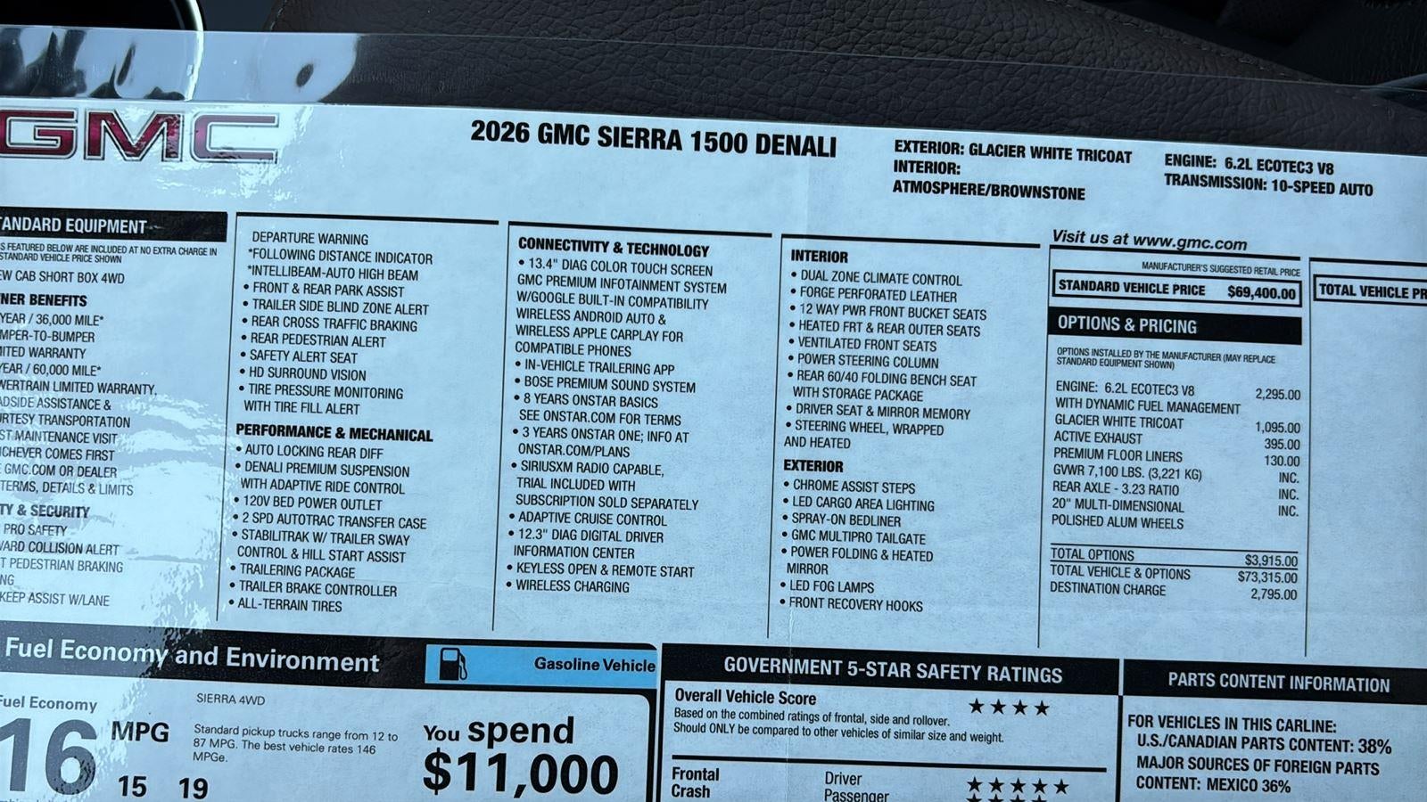 2026 GMC Sierra 1500 Denali