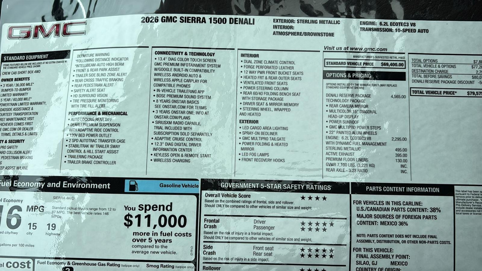 2026 GMC Sierra 1500 Denali