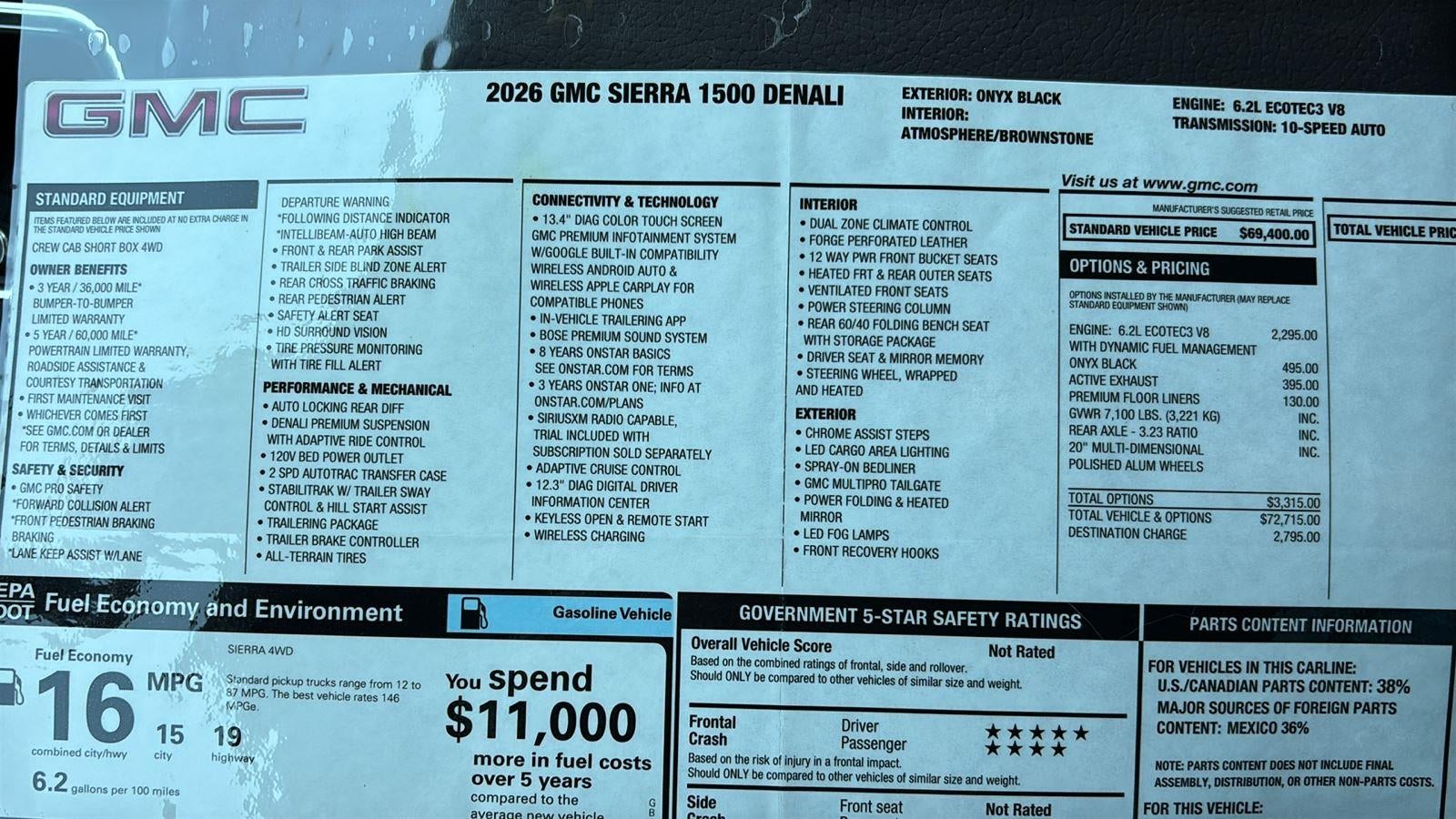 2026 GMC Sierra 1500 Denali