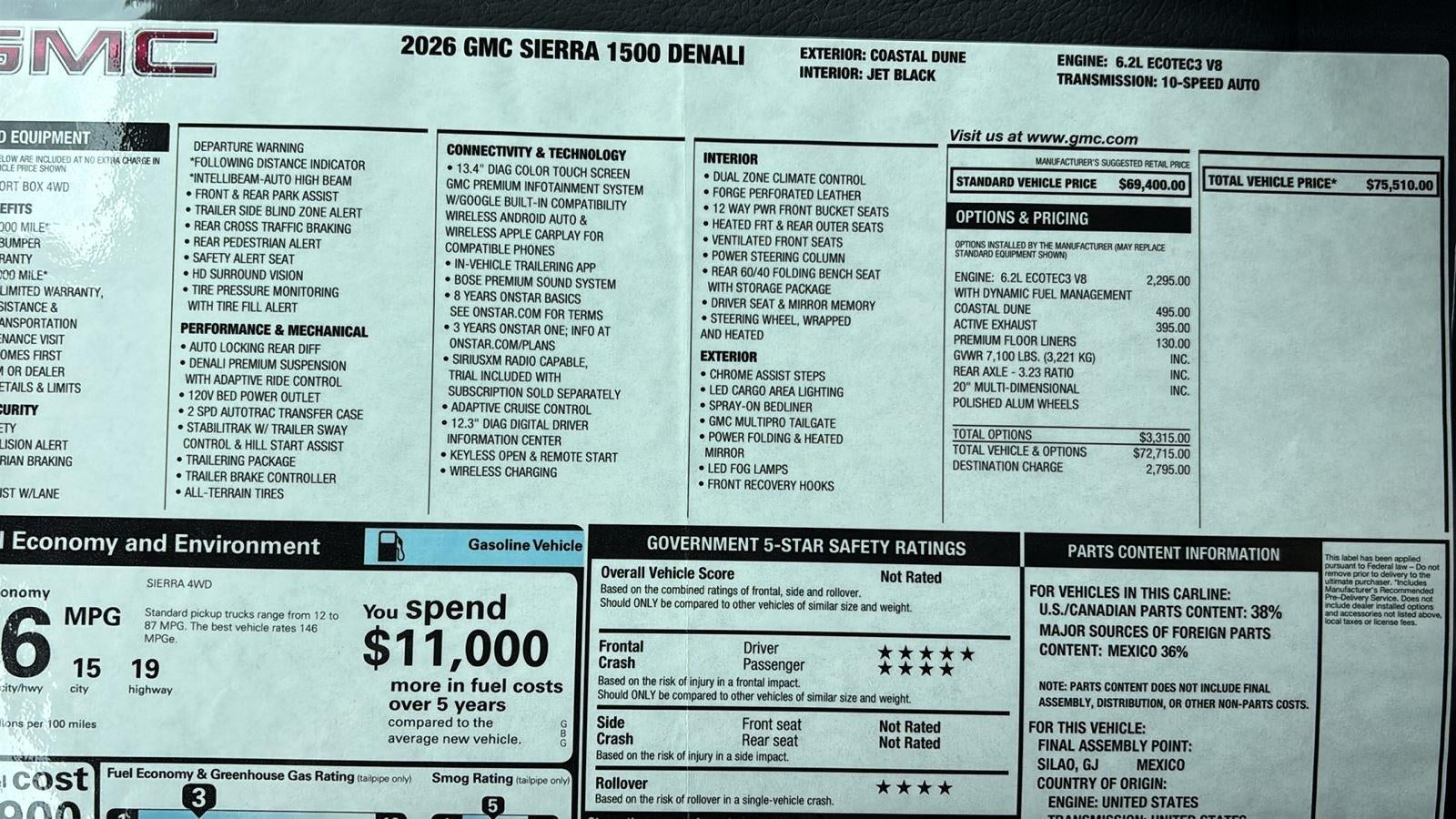 2026 GMC Sierra 1500 Denali
