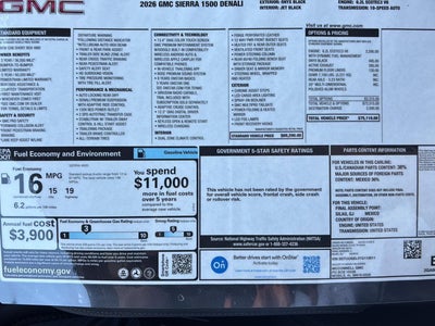 2026 GMC Sierra 1500 Denali