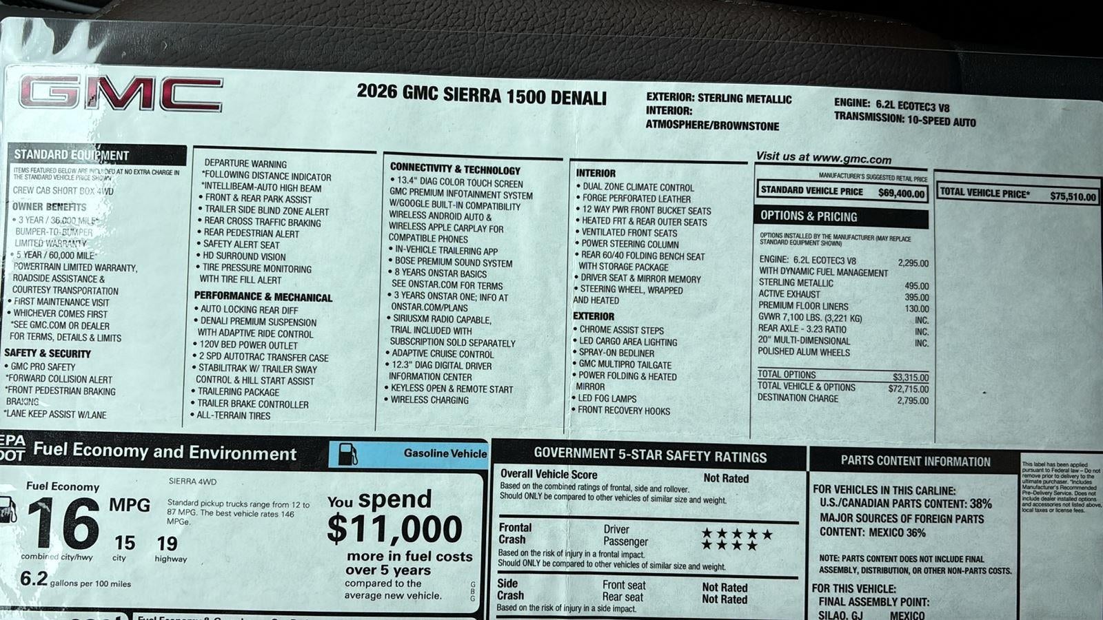 2026 GMC Sierra 1500 Denali