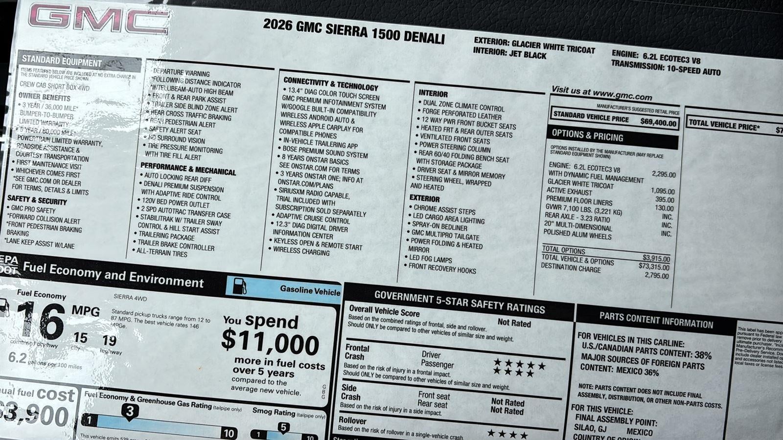 2026 GMC Sierra 1500 Denali